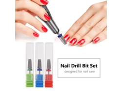 Juego De 3 Brocas De Acero De Tungsteno Para Taladro De Uñas - Manicura Y Pedicura