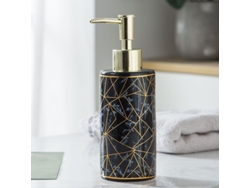 Dispensador De Jabón Cerámico Moderno Recargable Para Decoración (negro)