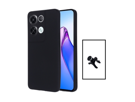 Funda Proteção Traseira para Oppo Oppo Reno8 Pro Plus 5G GIFT4ME Silicona Negro
