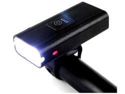 Luces Bicicleta Usb Recargable Claxon Ipx8 Mtb Negra Yizhood