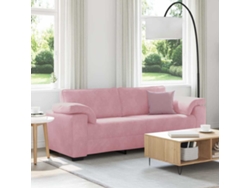 Sofá De 3 Plazas | Sofá De Sala | Sofá De Relaxación 178 Cm Terciopelo Rosa Wsd784461 Lovely Home