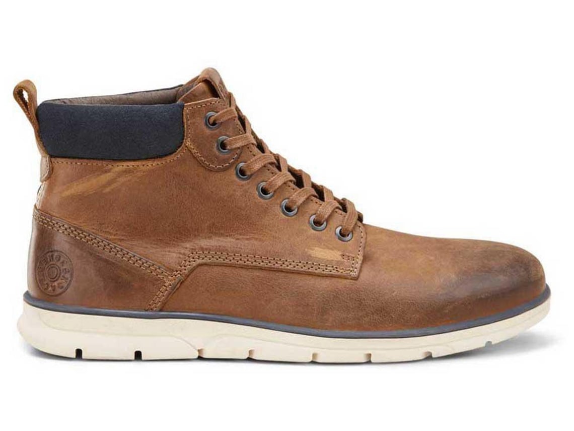 Botas JACK & JONES Fwtubar Leather Sts - Hombre (41 - Marrón)