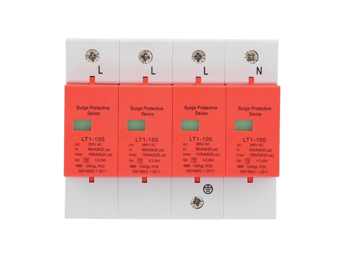 Protector Contra Sobretensiones Residencial 4p 60-100ka 420vac Dispositivo De Protección Contra Sobretensiones De Bajo Voltaje