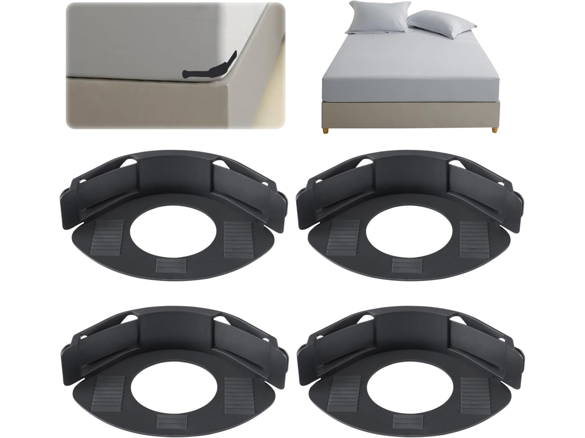 Los soportes para hojas Digitallab mantienen las hojas seguras y firmes, paquete de 4 (gris)