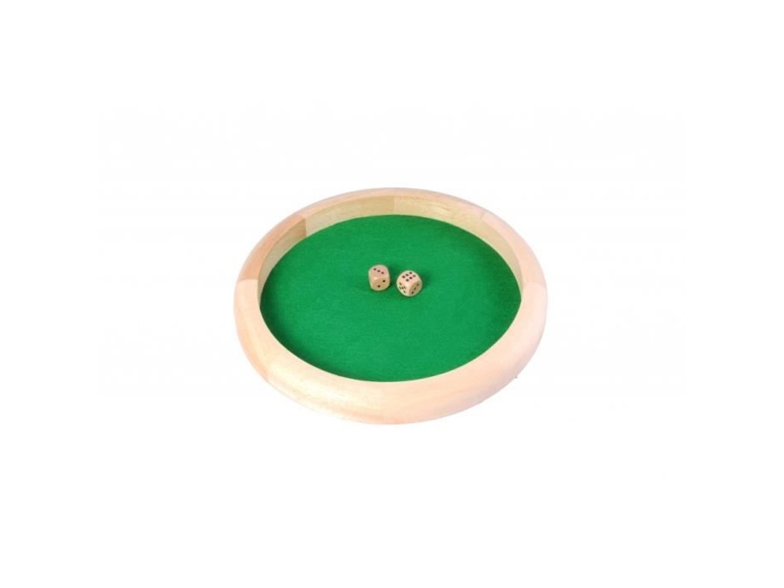 ENGELHART Pista de dados de madera 29 cm para niños a partir de 6 años