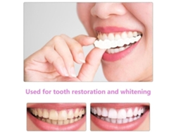 Conjunto De Carillas Dentales Superiores E Inferiores Clip-on Para Sonrisa Natural Y Confianza