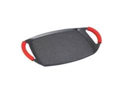 Plancha De Asar Inducción Vitro Fuego Tipo Piedra 37Cm ELITE
