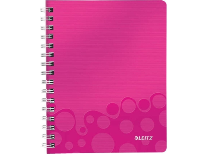 Cuarderno LEITZ WOW (Rosa - A5 - Cuadriculado - 21x15x2cm)