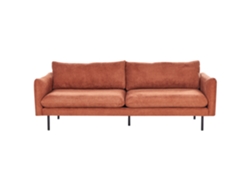 Conjunto de Sala de Estar de Estilo Clássico	 BELIANI Vinterbro de Chenille Castanho 220x85x85