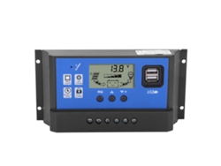 2026-regulador De Carga Solar Con Panel De Batería Lcd Y Puerto Usb Dual 12/24v 50a Controlador Inteligente