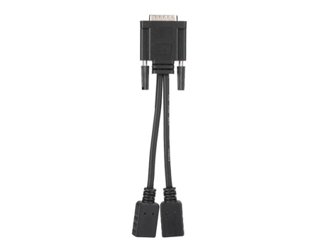 HURRISE Cable convertidor DMS chapado en oro de 59 pines para monitor dual para PC portátil