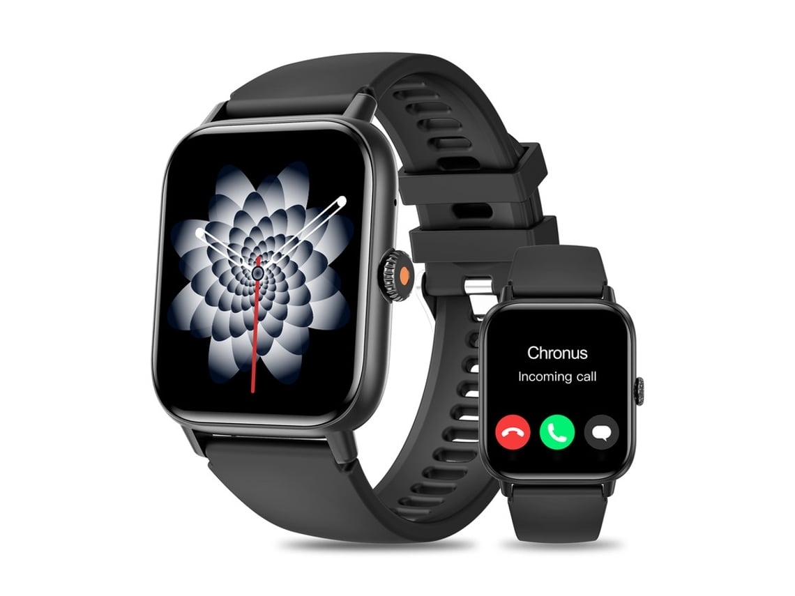 Reloj inteligente Yunzii QS13 para mujer con función Spo2, monitor de actividad física para Android e iOS, color negro