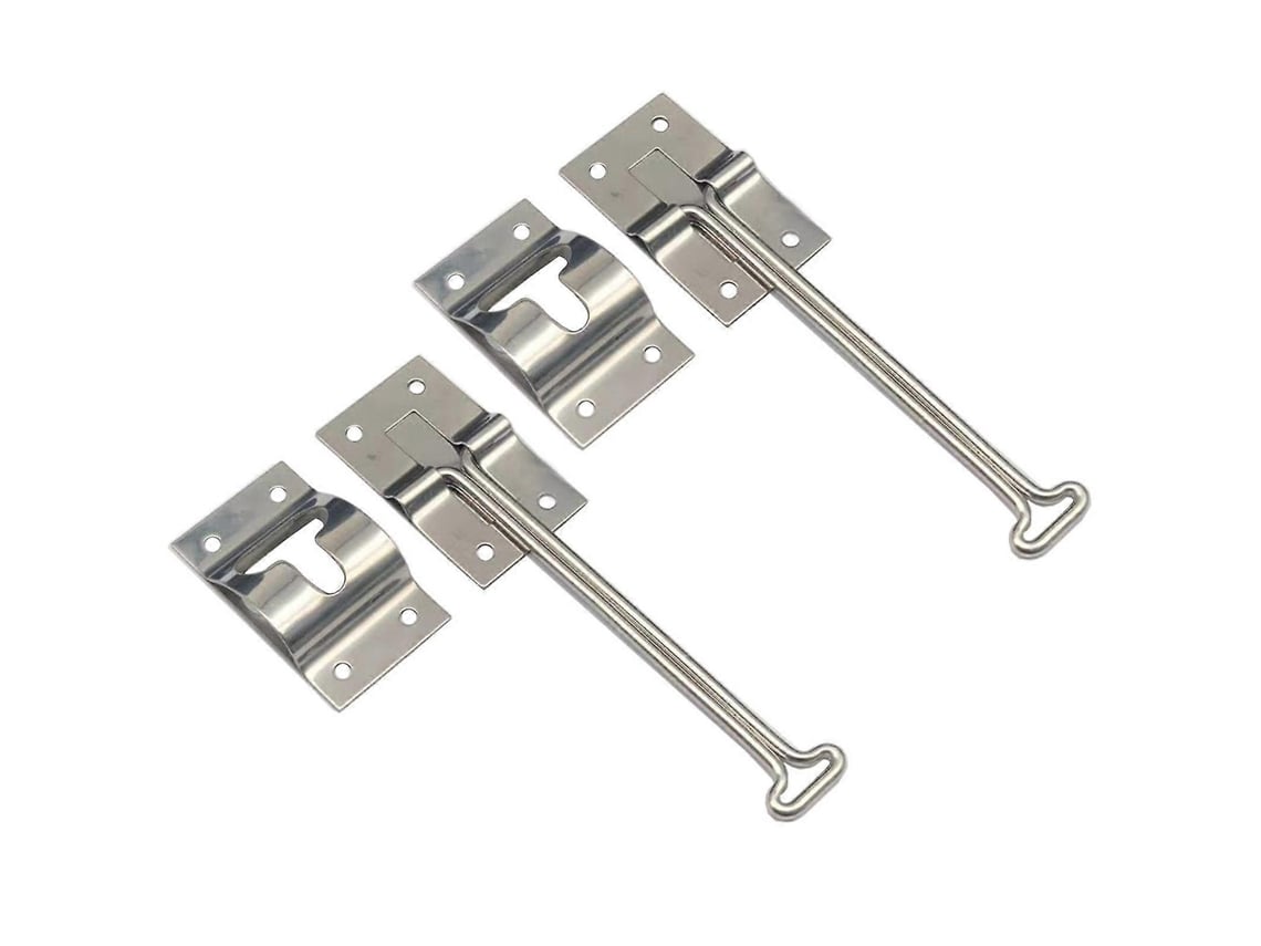 2 Conjuntos De Pestillos De Puerta T Para Camión Rv De Acero Inoxidable 304, Fácil Instalación, 6 Pulgadas
