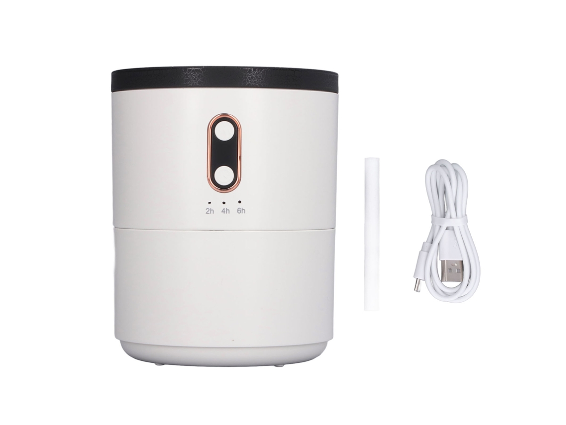 Humidificador de llama de 450 ml, difusor de aroma USB, apagado automático sin agua para hogar, dormitorio y oficina.
