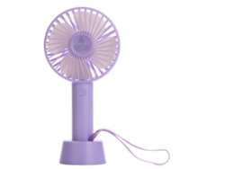 Ventilador portátil de mano HALINUIA con USB, 3 velocidades (silencioso, con cable, ideal para viajes)