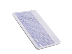 Teclado Inalámbrico Bt De 10 Pulgadas, Universal Para Tres Sistemas, Colorido, Recargable, Pequeño, Portátil Y De Amplia Compatibilidad