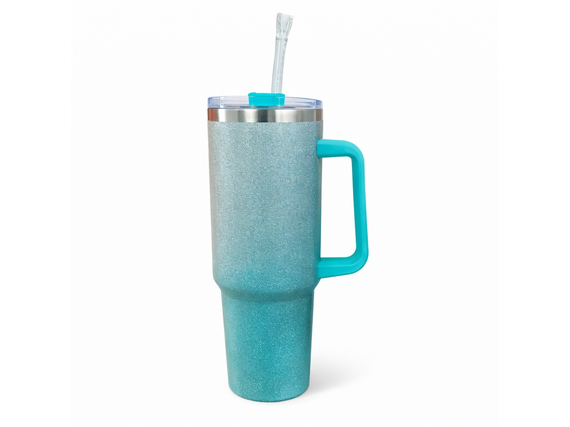 Taza térmica con asa - Brilliant Bk 668-25 Verde aguamarina