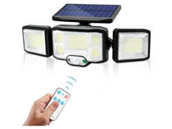 2026altiro-aplique Solar De Pared Para Exteriores Con Luces Led, 3 Cabezales, 192 Led, Sensor De Movimiento, Bombillas Solares Ip65.