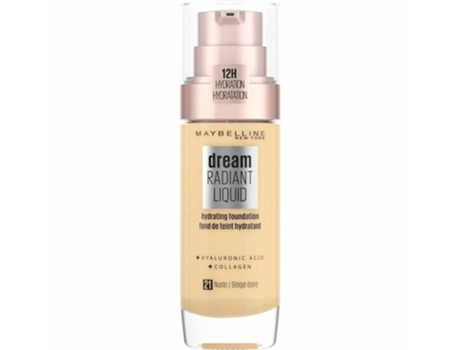 Base de Maquillaje Fluida Maybelline Dream Satin Fluid Foundation Beige Dore Nº 021