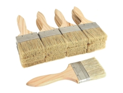 2026-12 Brochas De Pintura Profesionales, Brochas Planas Con Mango De Madera, Ideal Para Pintar Muebles Y Paredes - 63.5mm