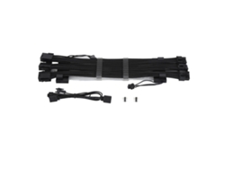 Cable De Extensión Argb De Doble Cabeza 18awg 3x8p Con Funda Para Gabinete De Computadora