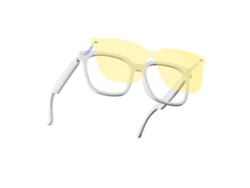 Gafas Inteligentes Con Ia, Traducción Multilingüe Y Altavoz Integrado. Montura Blanca (lentes De Visión Nocturna) Czhhmart