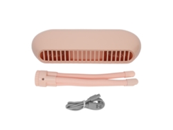 Mini Ventilador De Mano Para Cochecito De Bebé, 4 Velocidades, Funciona Con Usb, Batería, Trípode Flexible, Con Clip Para Asiento De Coche, Color Ros