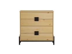 Comoda 4 Cajones Madera De Pino 81x84x40 cm VENPRODIN