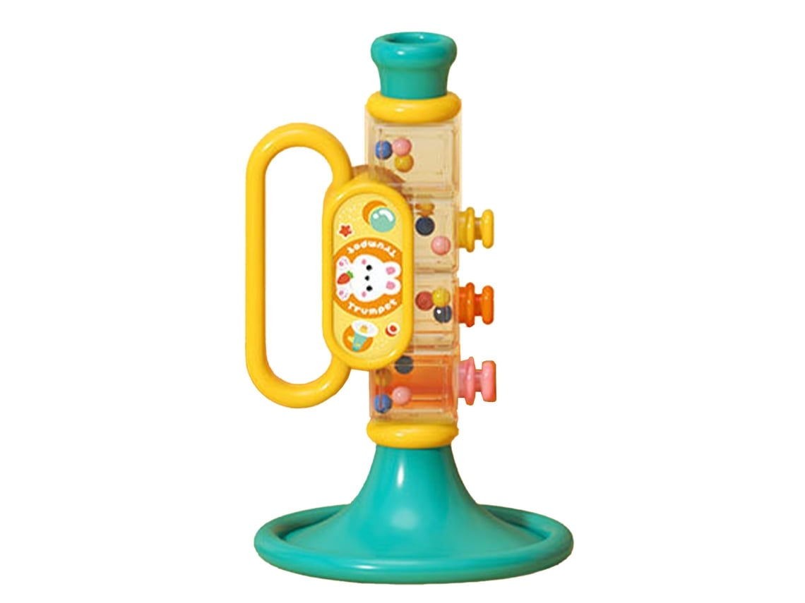 Trompete Brinquedo Infantil Cute Desenho Animado Multifuncional Para Educação Precoce Azul