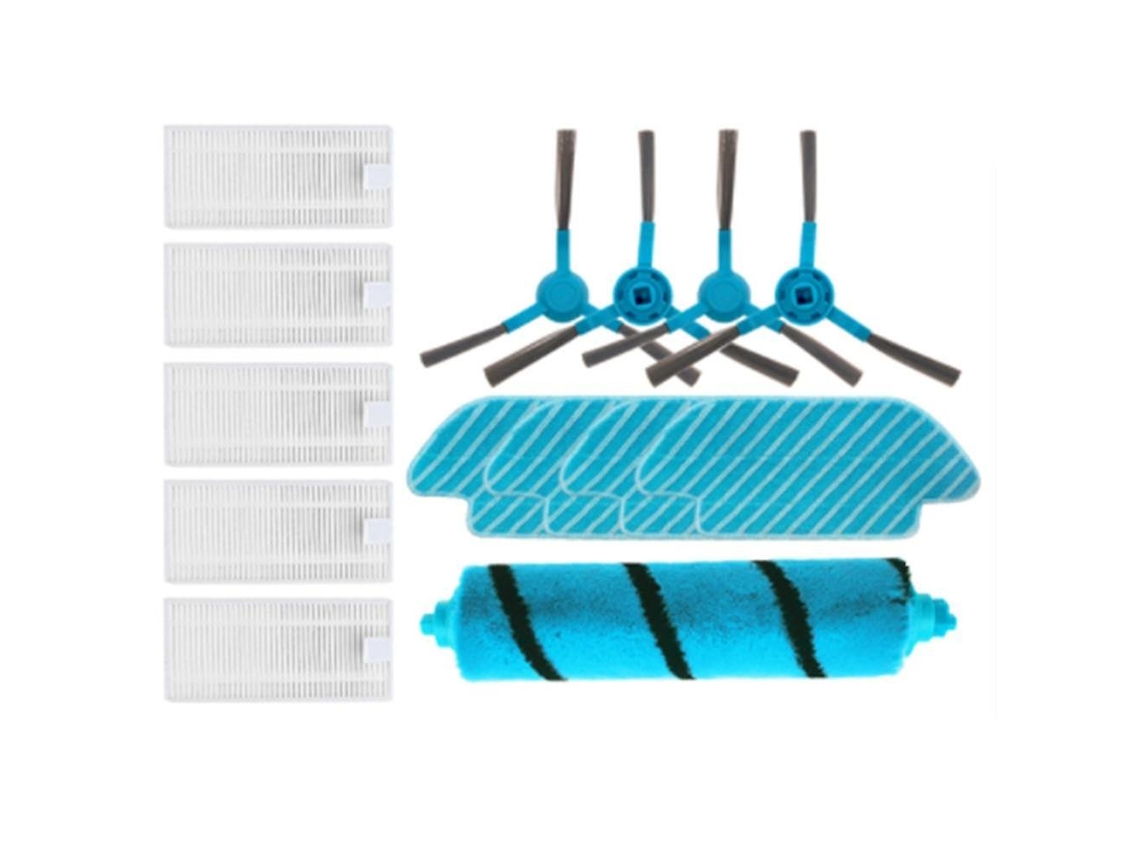 Cepillo lateral, filtro HEPA, paño de fregado, compatible con Cecotec Conga 1690 Pro