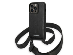 Estuche Logo Monograma para iPhone 14 Pro KARL LAGERFELD Negro