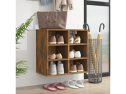 Mueble Zapatero | Armario Zapatero Color Roble Ahumado 52,5x30x50 Cm
