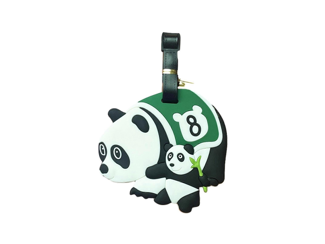 Etiqueta de equipaje con estampado de dibujos animados, etiqueta para maletas, identificador para bolsas de portátil.