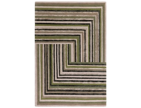 Alfombra Moderna de Lana para Salón Neto NOVATREND (160x230 cm)