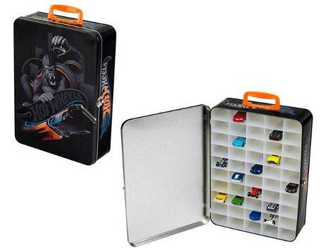 Coche HOT WHEELS Hot Wheels Estuche De Metal Para 50 Coches (Edad Minima: 3 Anos)