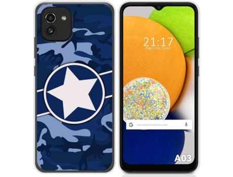Carcasa para Samsung Galaxy A03 TUMUNDOSMARTPHONE Dibujos Camuflaje 03 Multicolor