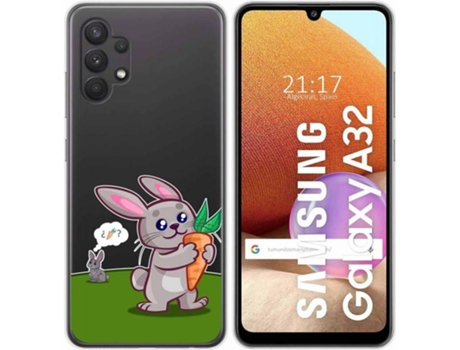 Carcasa Samsung Galaxy A32 4G TUMUNDOSMARTPHONE Conejo Multicolor