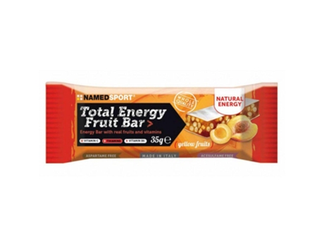 Barrita Energética NAMEDSPORT Total Energy Fruit Bar Yellow Fruit (35g)