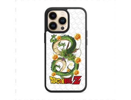 Funda Oficial Dragon Ball Shenron Las Bolas Dragón Warner para iPhone 14 Pro PHONECASES3D Piel Sintética Negro
