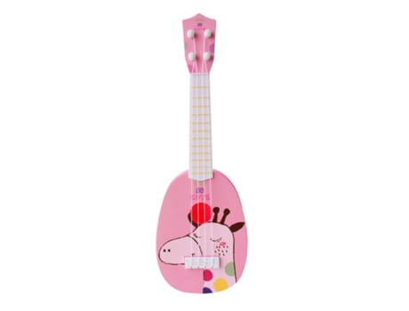 Juguete de Instrumentos Musicales de Guitarra Jirafa Rosa de 36Cm