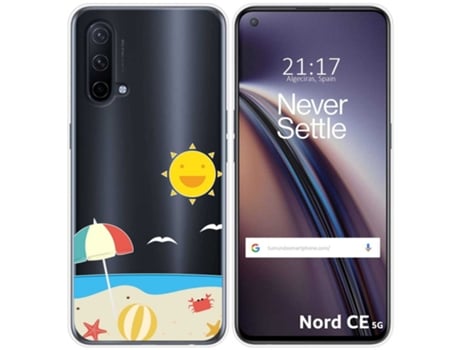 Carcasa OnePlus Nord CE 5G TUMUNDOSMARTPHONE Dibujos Transparente Multicolor