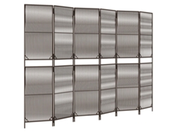 Biombo de 6 paneles VIDAXL ratán sintético marrón