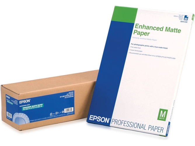 Rollo de papel impresora EPSON Enhanced Matte - C13S041595