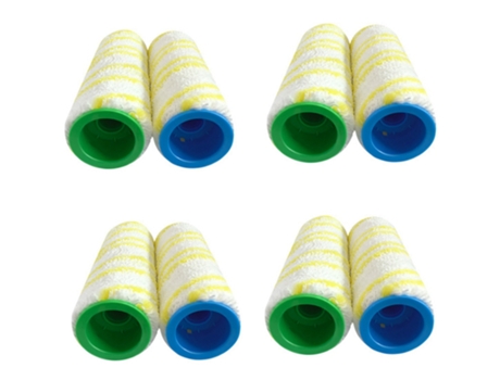 Cepillo de rodillo limpiador cepillo principal para Karcher Fc3D Fc5 aspiradora inalámbrica suelo duro cepillos rodantes limpiadores, 8 piezas