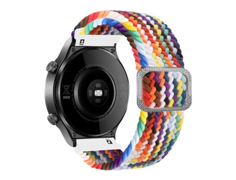 Correa de nailon 20mm para Samsung Galaxy Watch3 41mm/Garmin Forerunner 645/Huawei Watch GT 2 42mm - arcoiris oficial