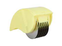 Cortador Giratorio De Acero Inoxidable Antioxidante Para Verduras Y Frutas - Utensilio De Cocina Amarillo