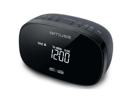 Radio Despertador MUSE Duplo Negro M150Cdb