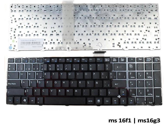 Teclado para Portátil Msi Ms-16F1 Ms-16G3 Versión 2