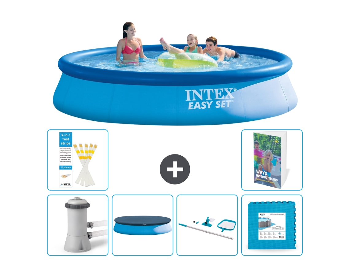 Intex Piscina Easy Set Redonda - 396x84 Cm - 7-peças S191