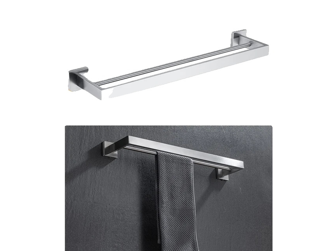 Juego de accesorios de baño, acero inoxidable, barra de toalla negra, 002fw OEM